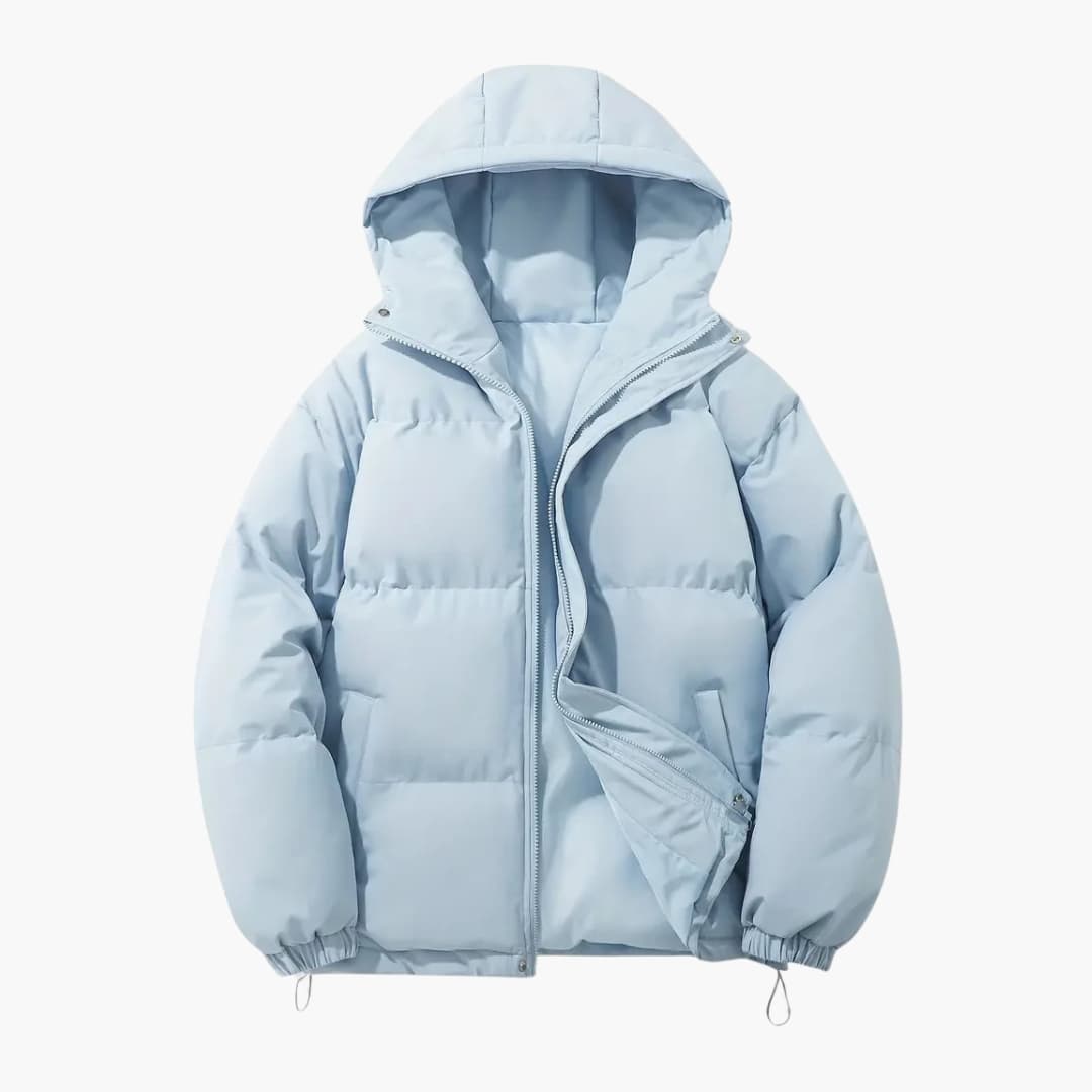 Veste matelassée femme avec capuche et fermeture zippée