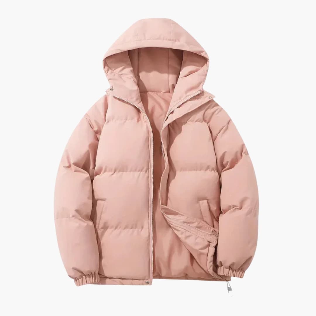 Veste matelassée femme avec capuche et fermeture zippée