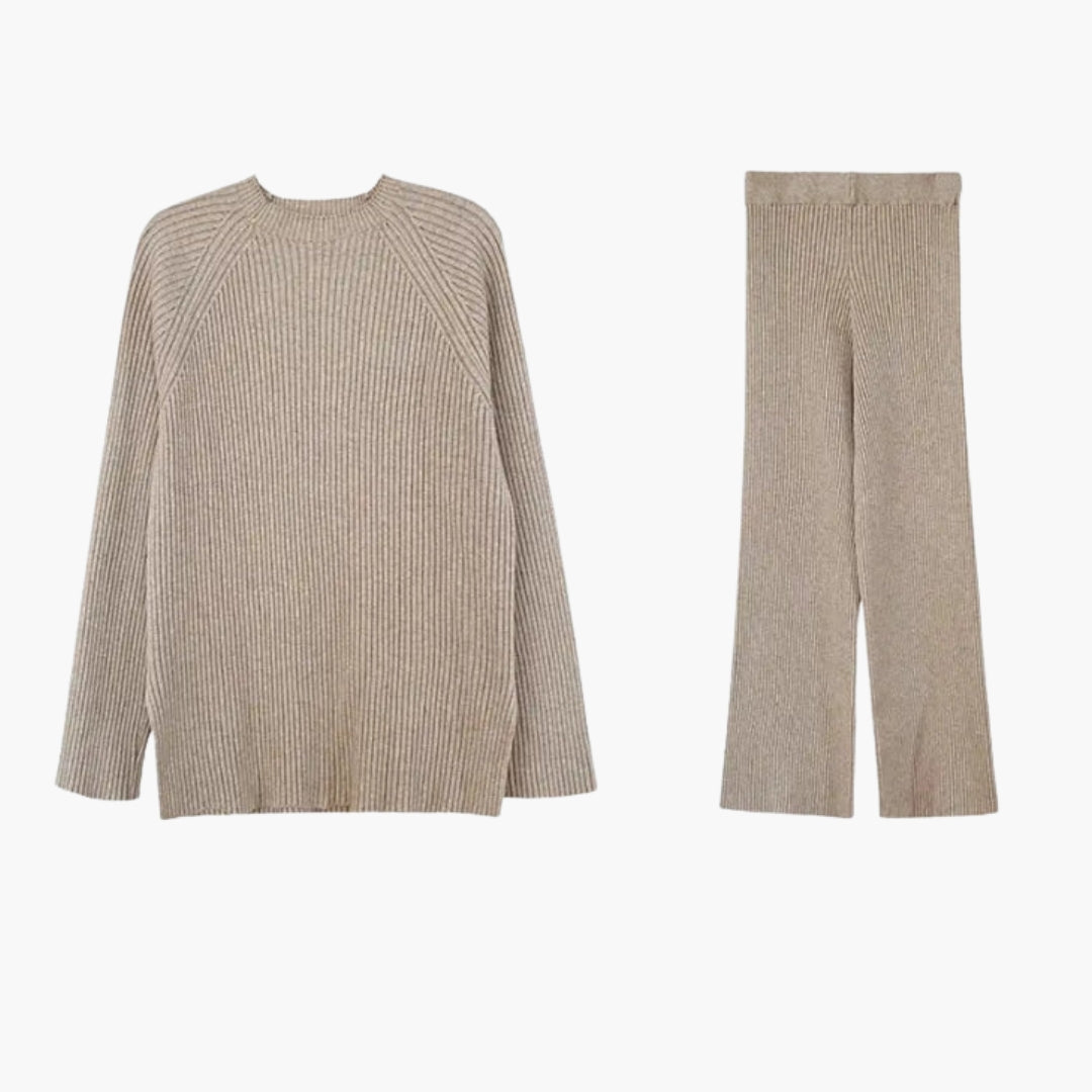 Ensemble Détente Femme Côtelé avec Haut à Enfiler