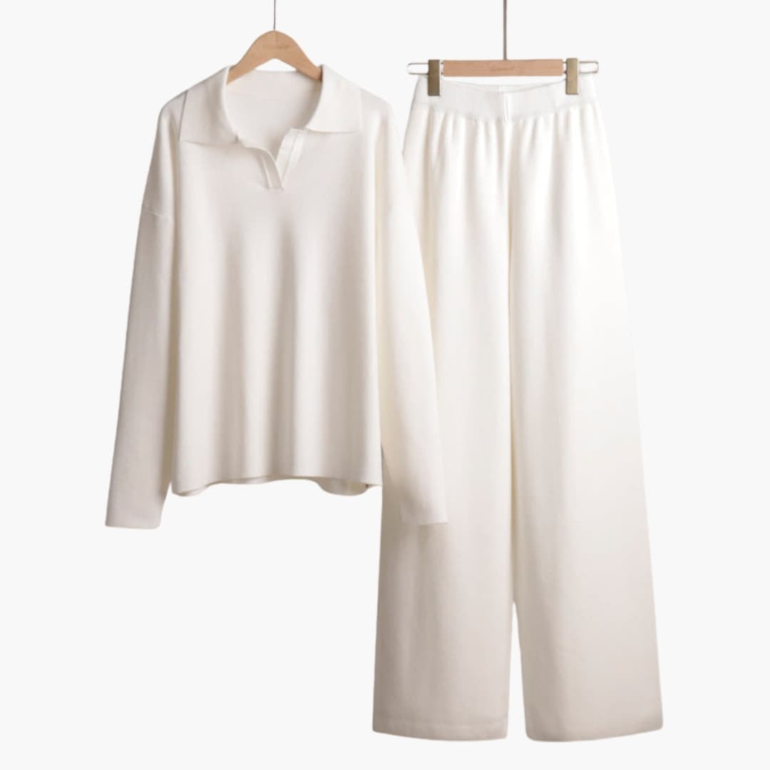 Completo Loungewear Donna con Maglione Oversize e Pantaloni Larghi