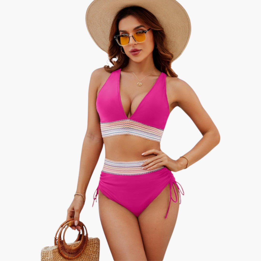 Ensemble bikini femme avec haut triangle