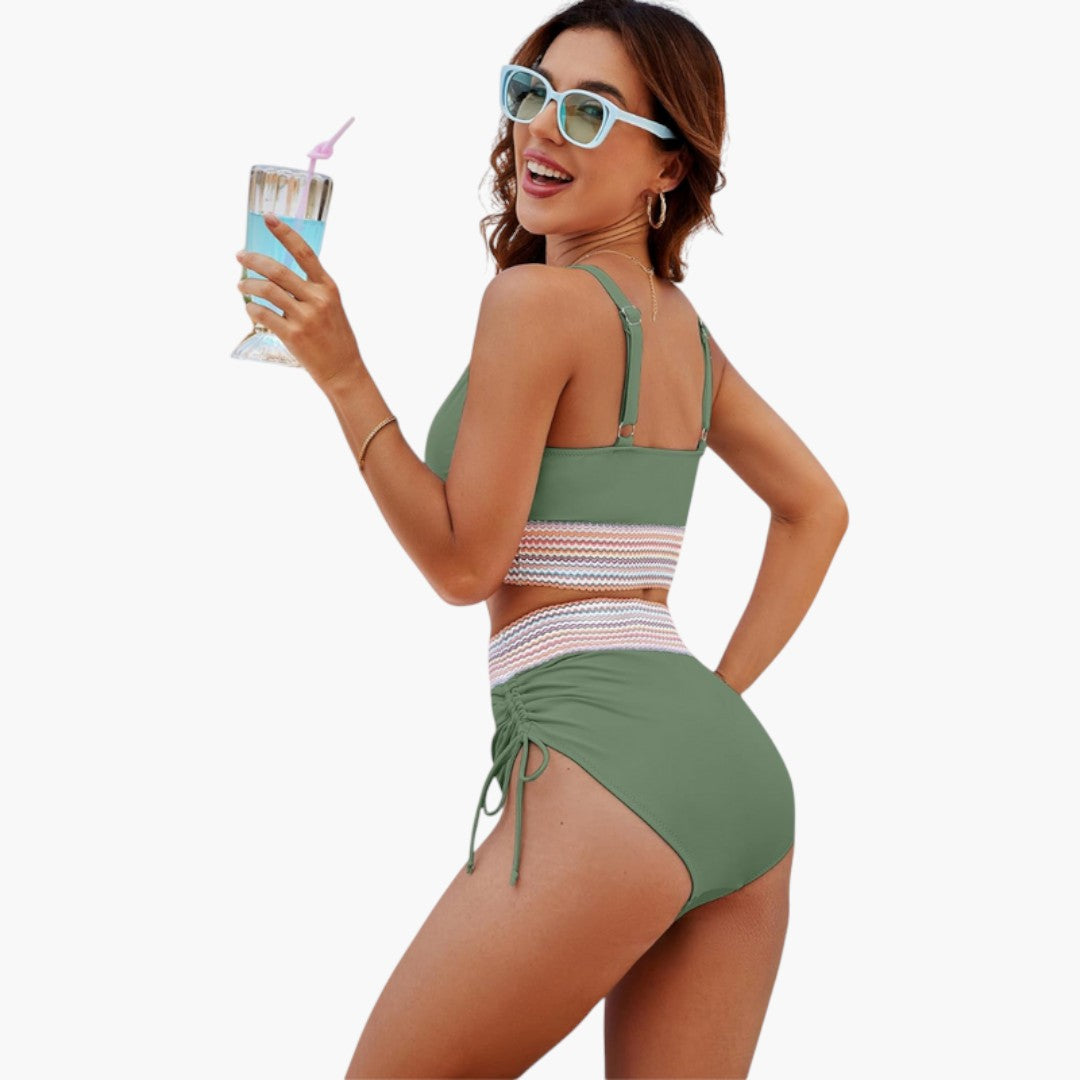 Ensemble bikini femme avec haut triangle