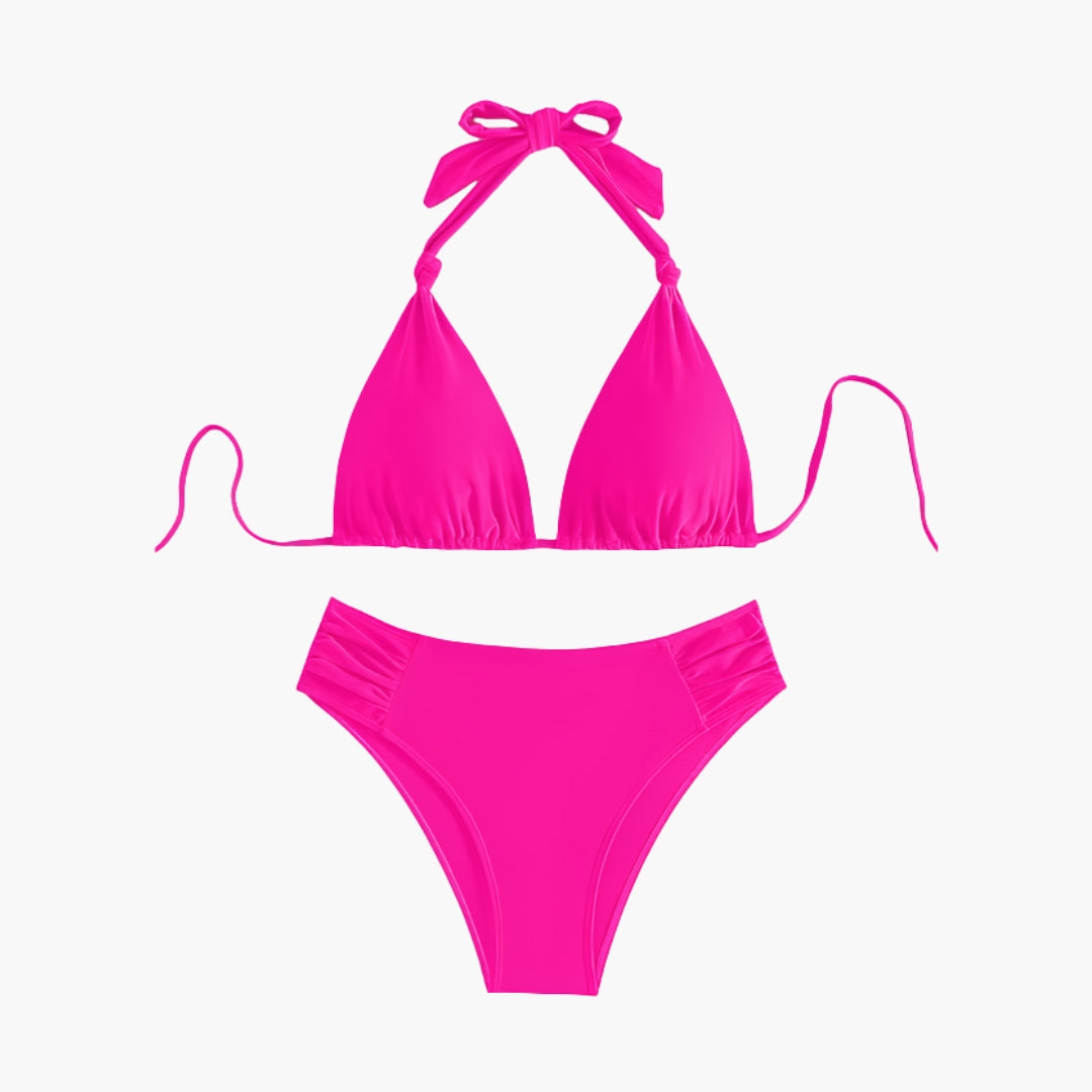 Bikini-Set für Damen mit Oberteil zum Binden