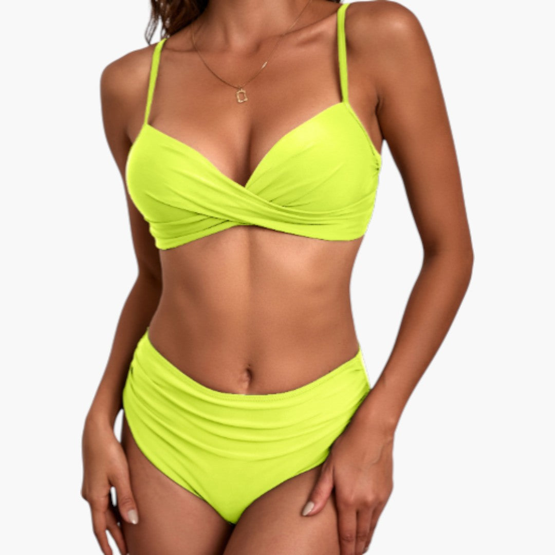 Bikini set voor dames met gekruist bovenstuk