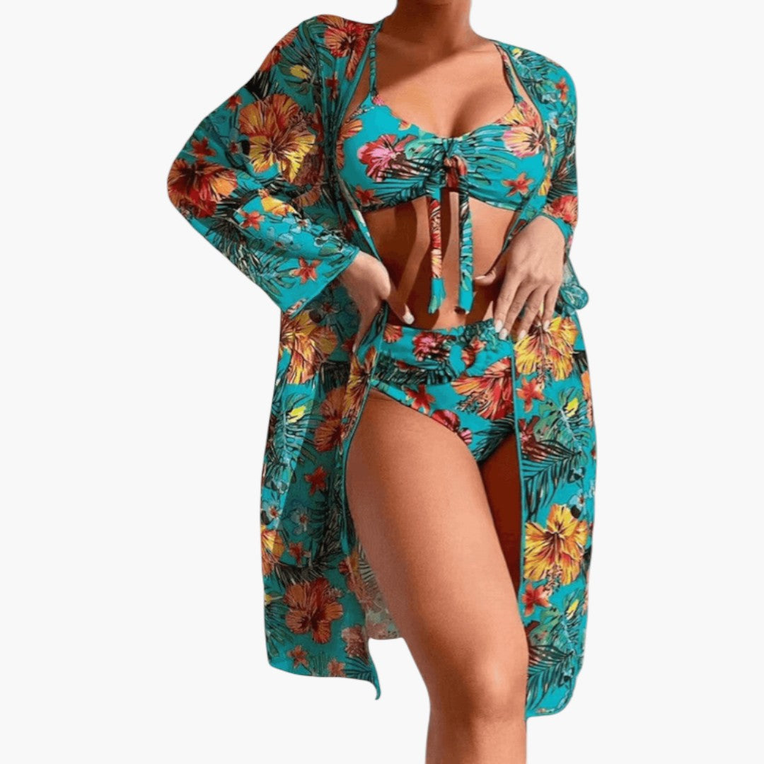 Women's bikini with floral print