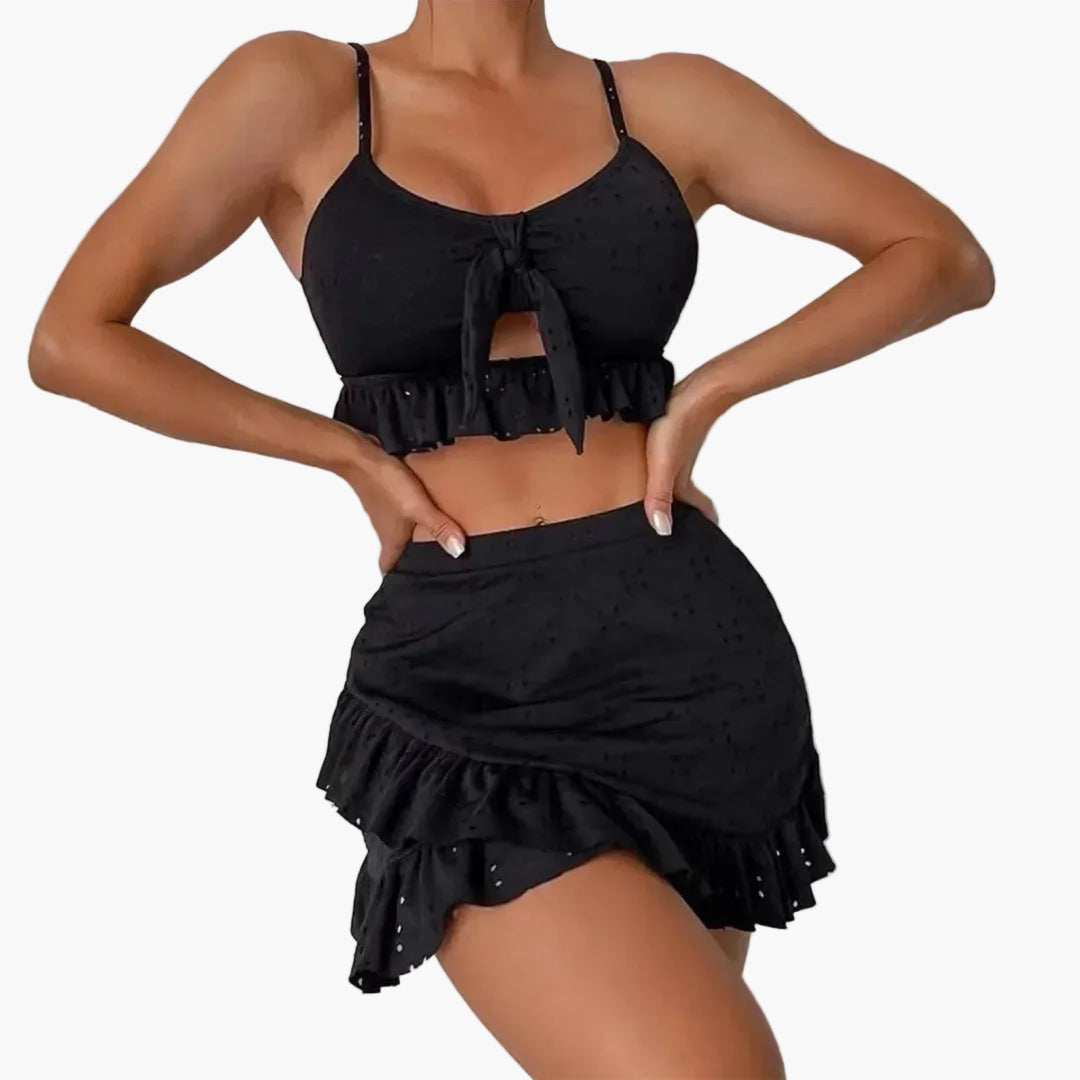Bikini sett for kvinner med volanger