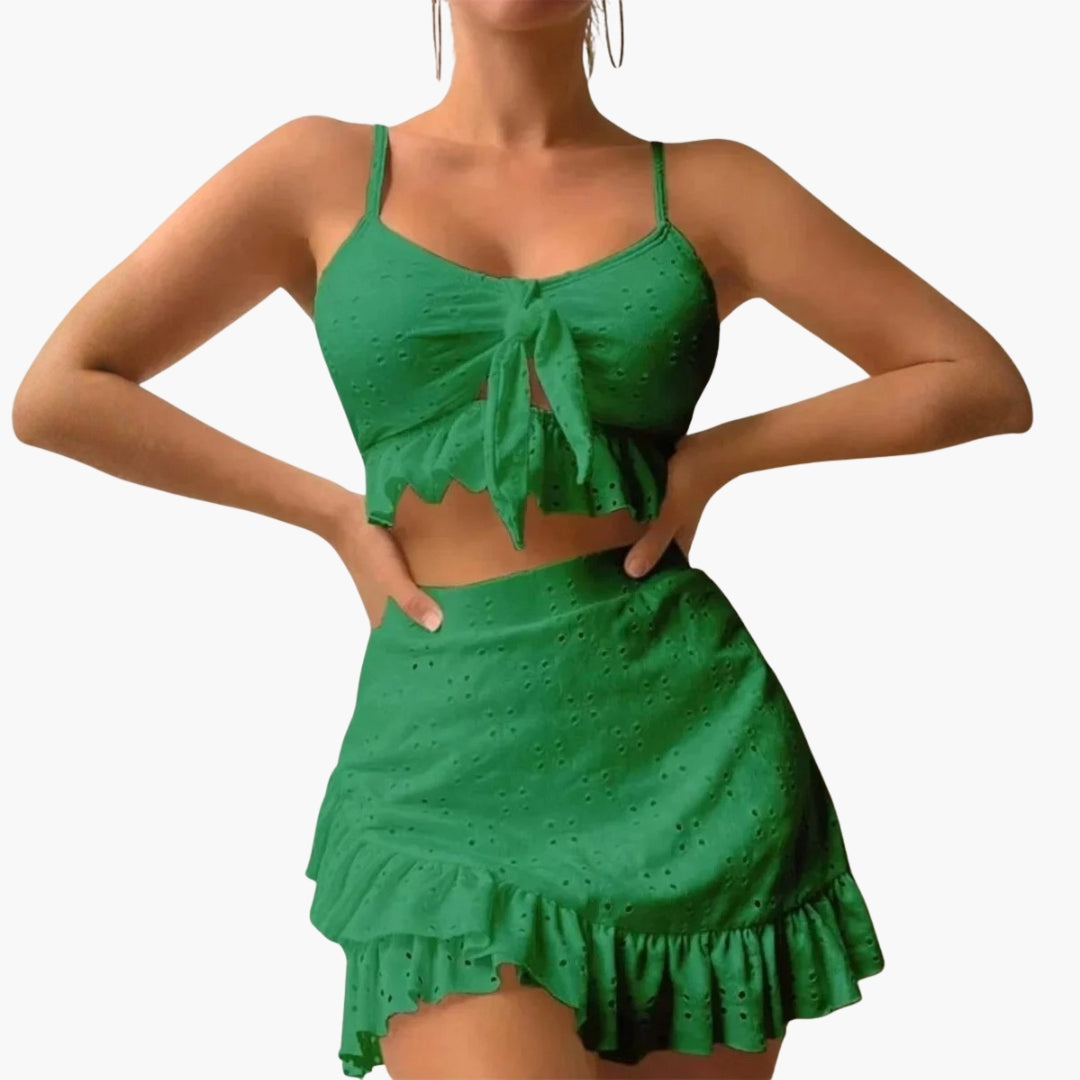 Bikini sett for kvinner med volanger