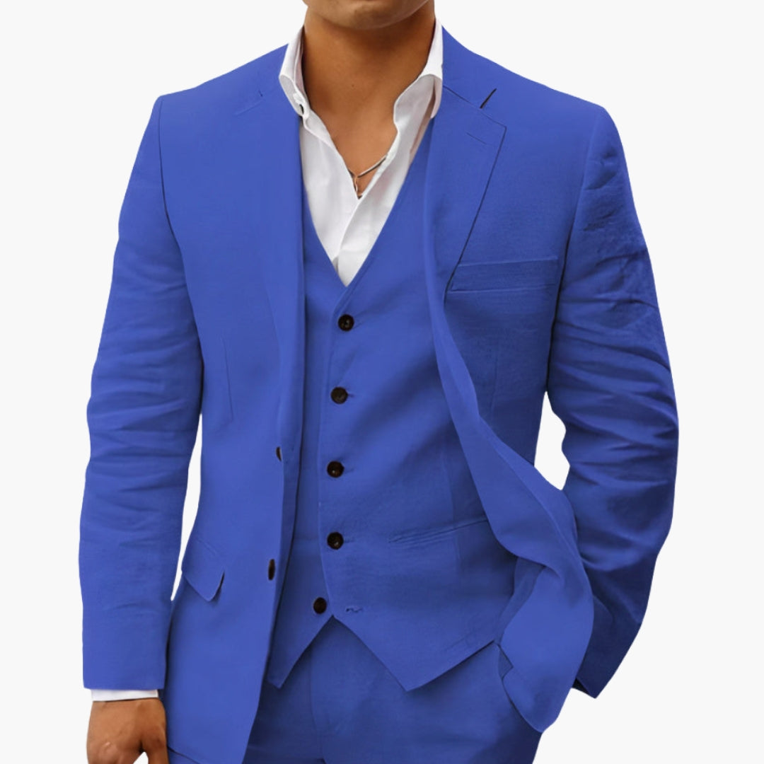 Ensemble costume homme avec blazer et pantalon ajusté