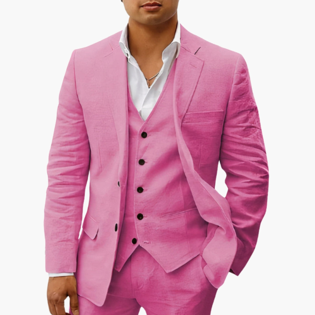 Ensemble costume homme avec blazer et pantalon ajusté