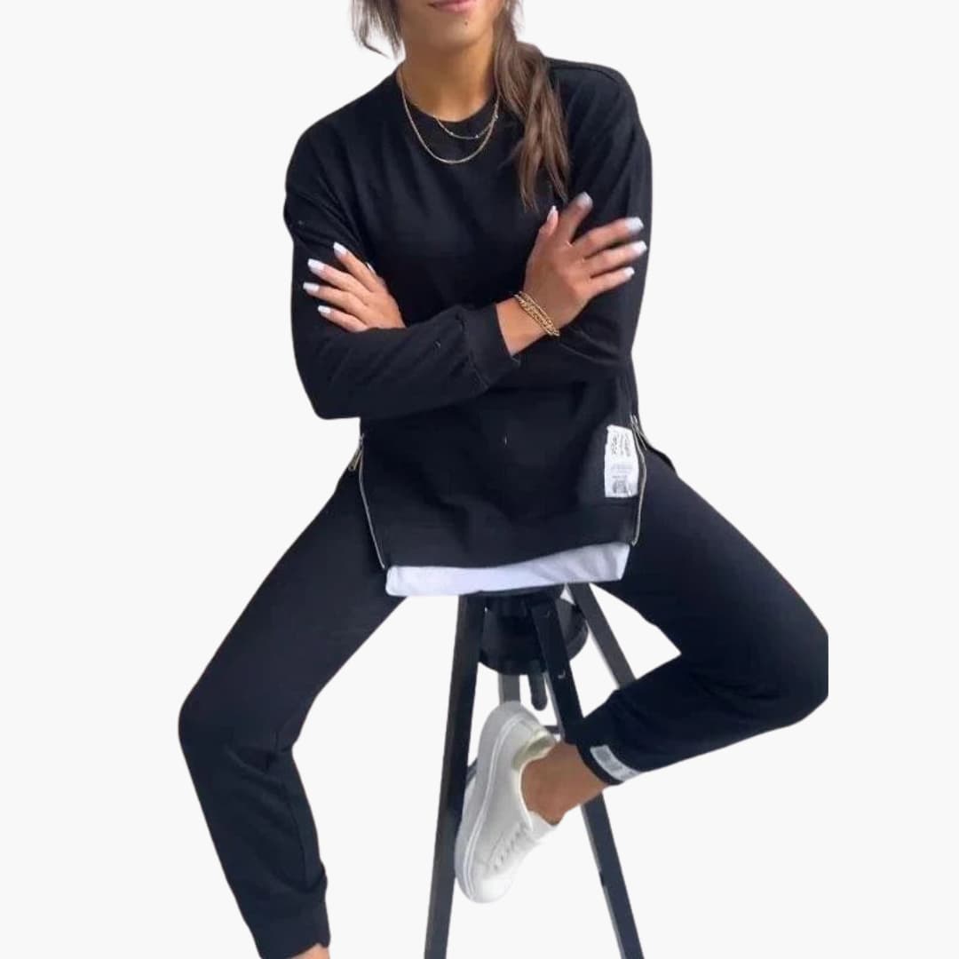Ensemble deux pièces pour femme avec sweat-shirt et pantalon de jogging