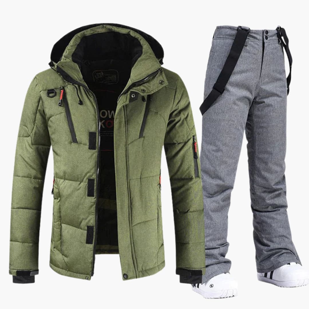 Ensemble ski homme avec veste et pantalon assortis