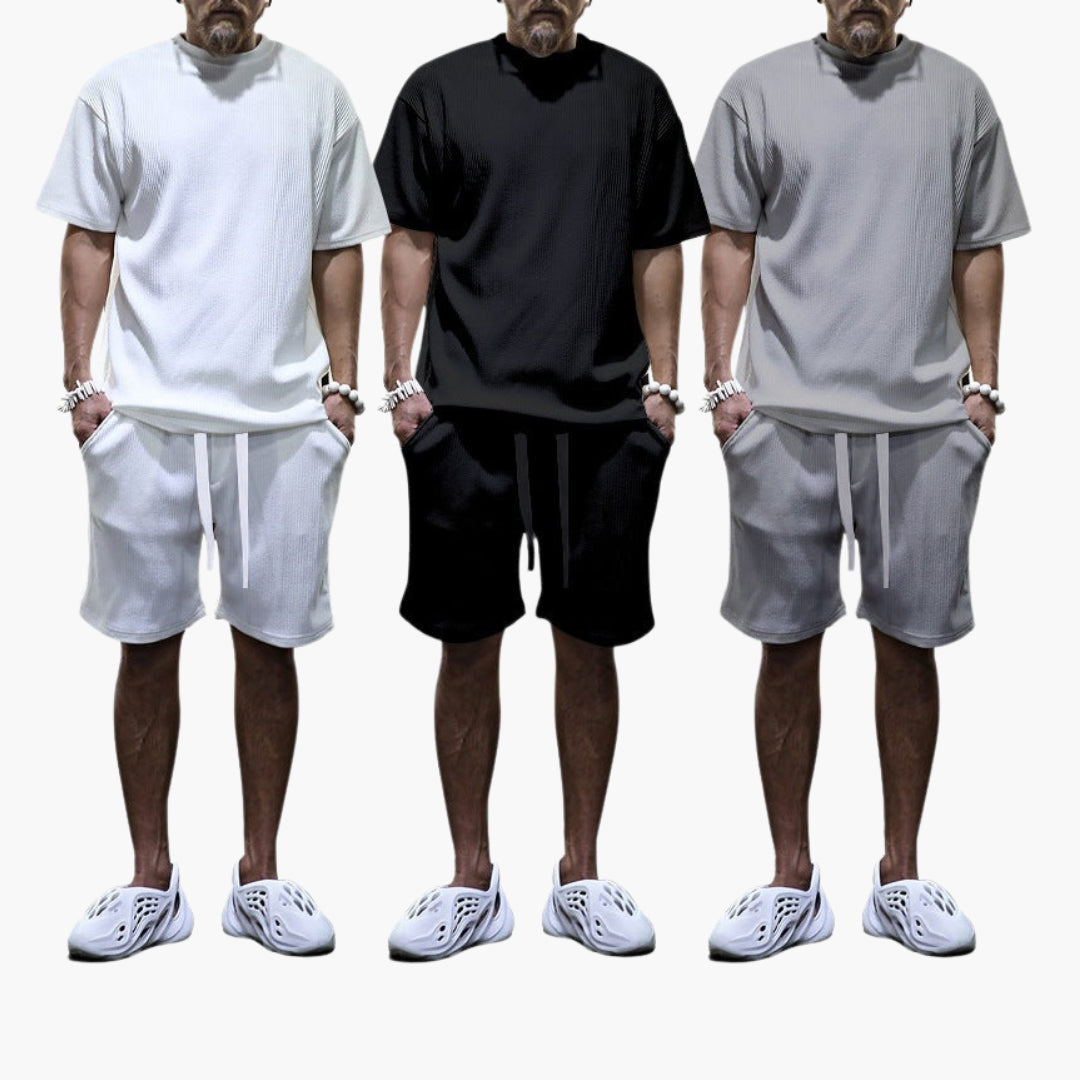 Men's textured surface sports set