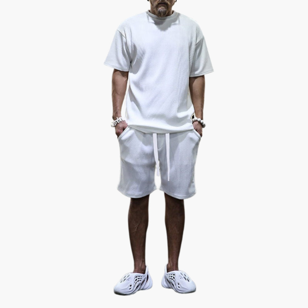 Ensemble de sport homme à surface texturée