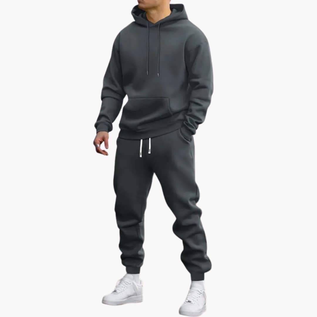 Ensemble de survêtement homme avec sweat à capuche à enfiler et joggers fuselés