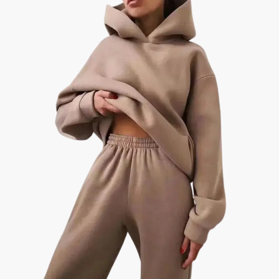 Ensemble jogging femme avec sweat à capuche