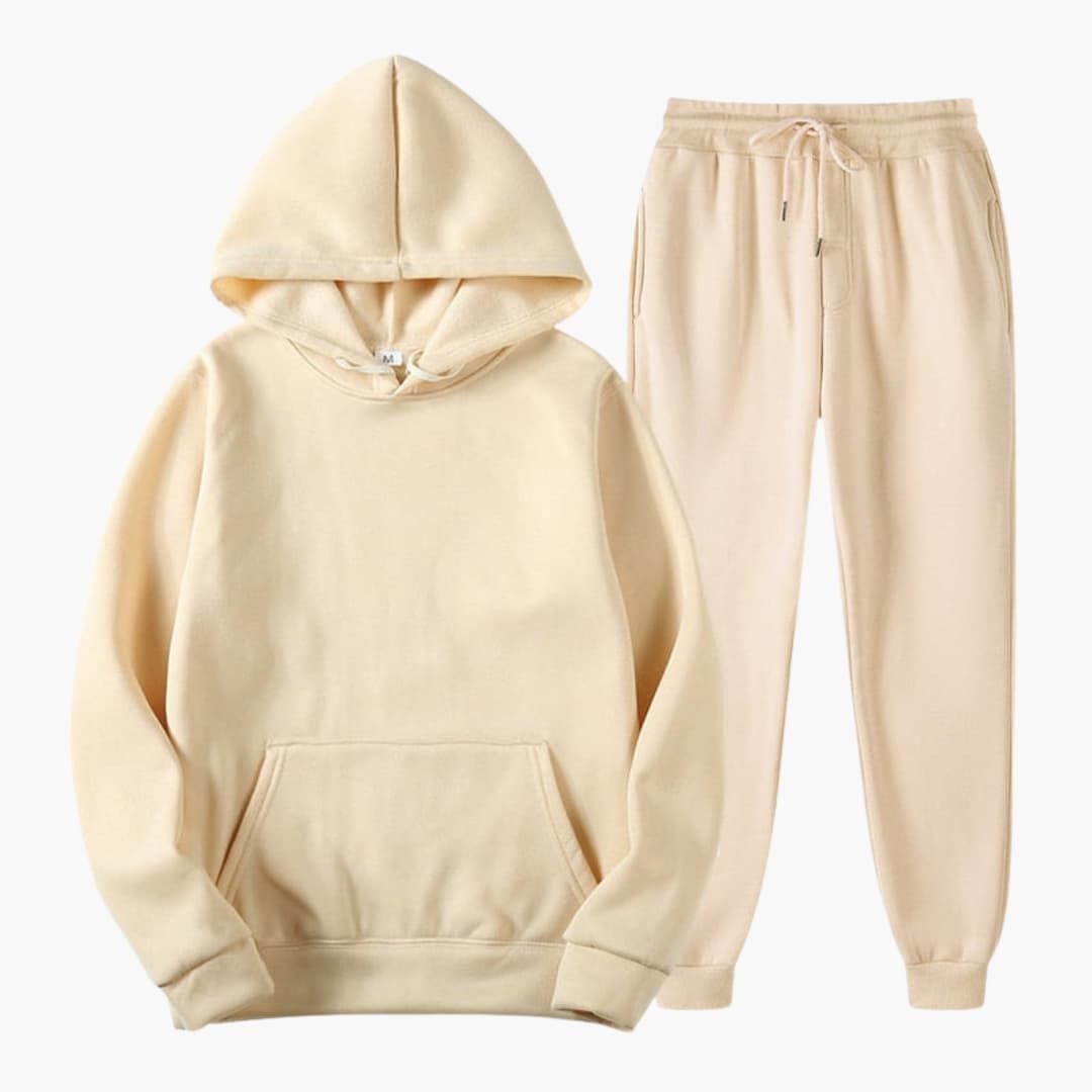 Ensemble jogging femme avec taille élastique et manches longues