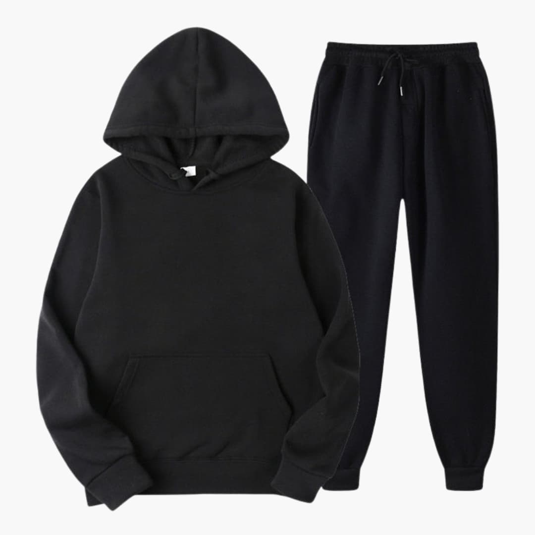 Ensemble jogging femme avec taille élastique et manches longues