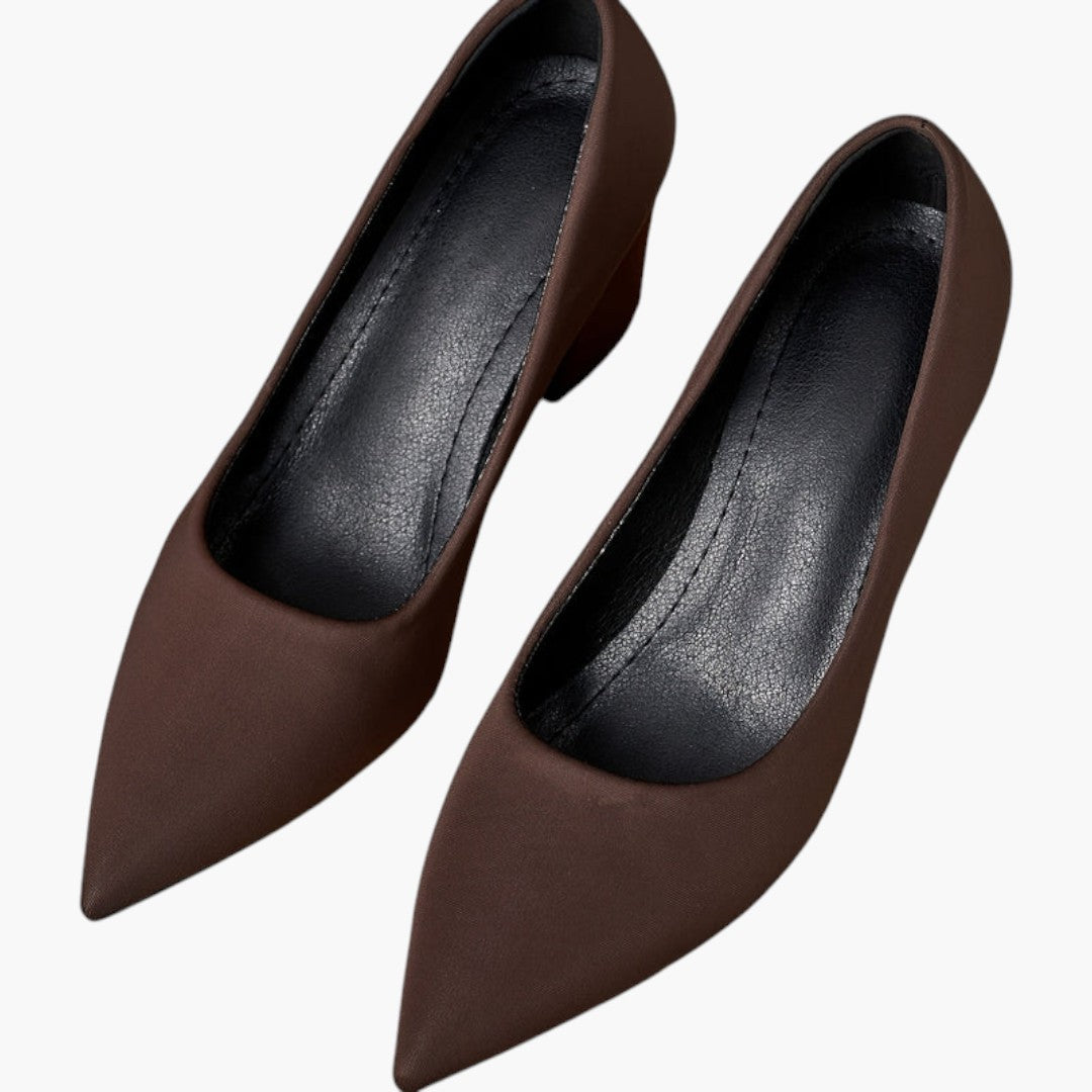 Escarpins pour femmes avec talon bloc et bout pointu