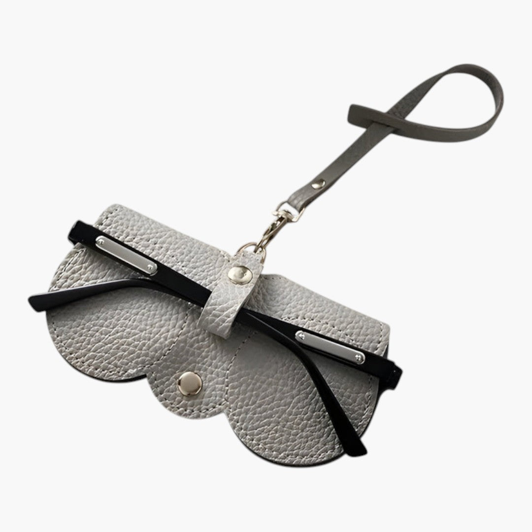 Étui Lunettes Femme avec Fermeture Bouton et Structure Souple