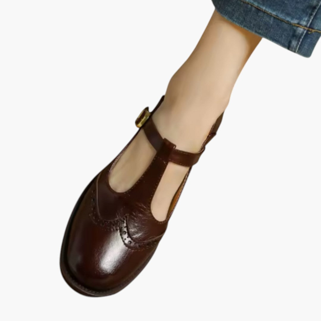 Femmes Chaussures Mary Jane avec Bride T et Talon Bloc