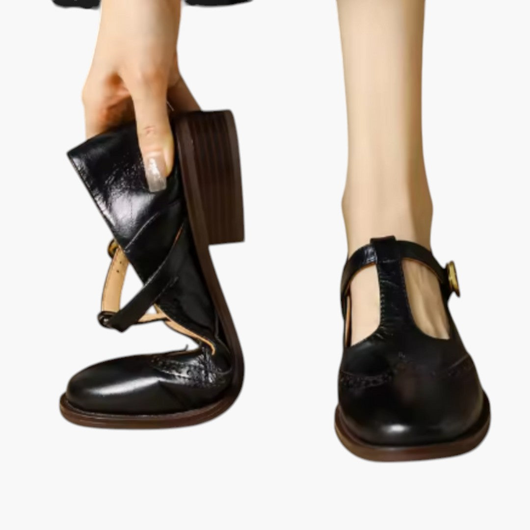 Femmes Chaussures Mary Jane avec Bride T et Talon Bloc