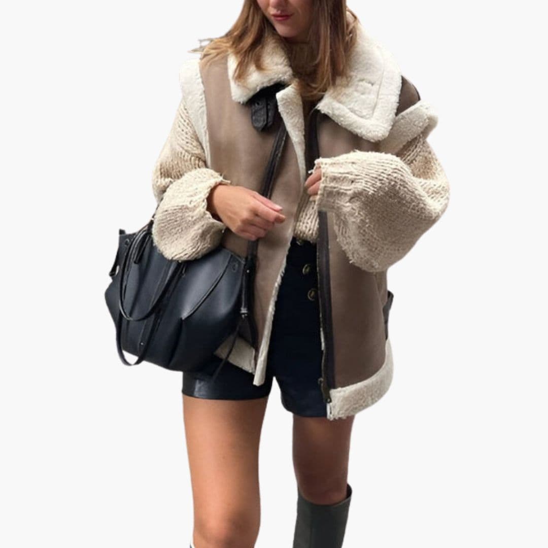 Gilet d’automne femme avec capuche