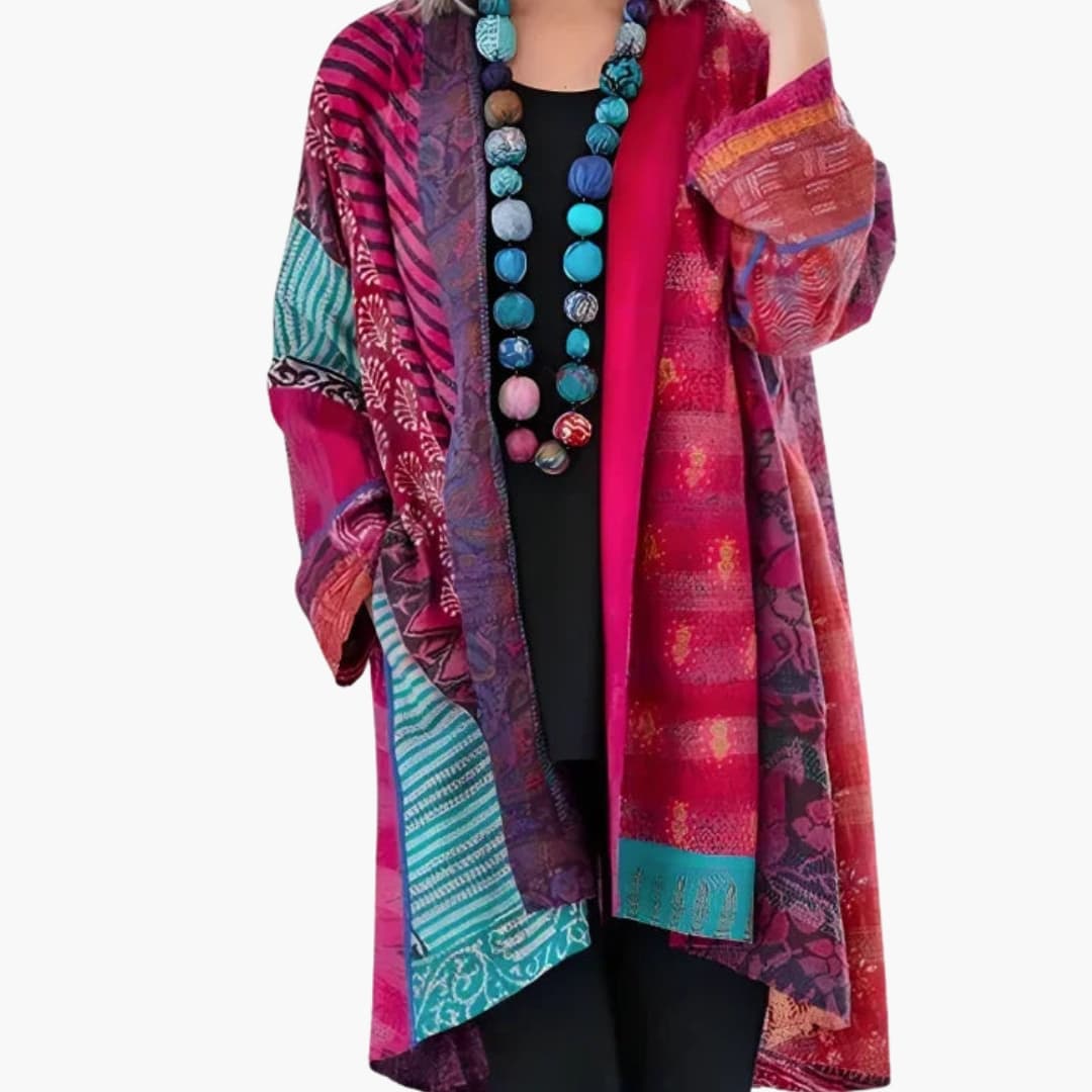 Gilet femme avec coupe droite et surface côtelée