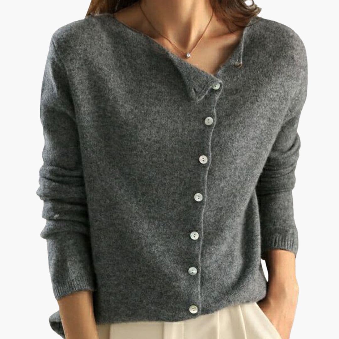Cardigan femme avec manches longues.