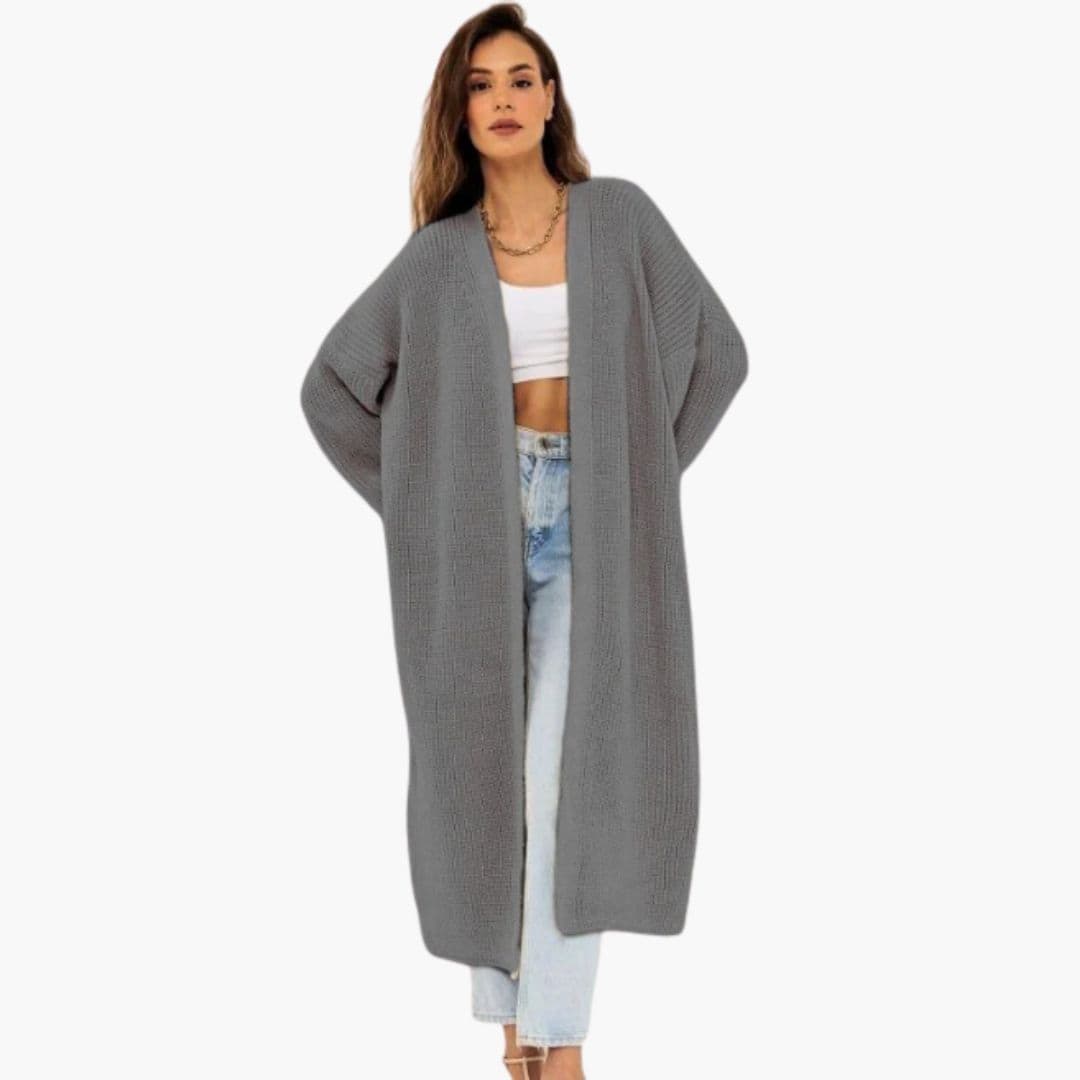 Gilet femme ouvert avec manches longues