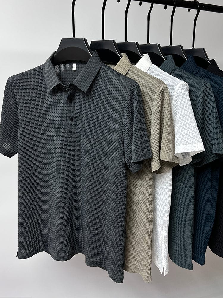Polo homme manches courtes | Col classique, patte boutonnée | Coupe droite légère, coloris unis, tailles S à 3XL