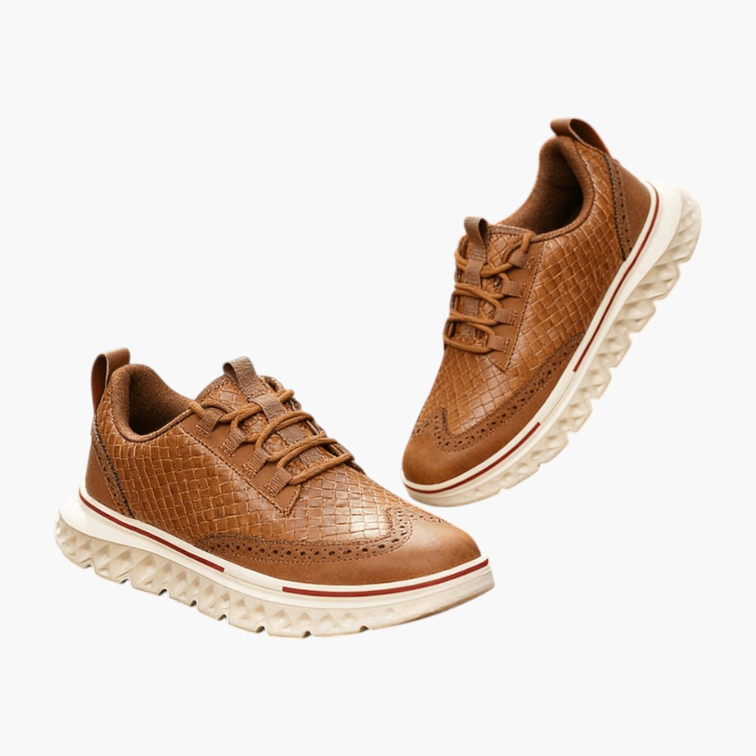 Homme Chaussures avec Motif Crocodile et Fermeture Lacets
