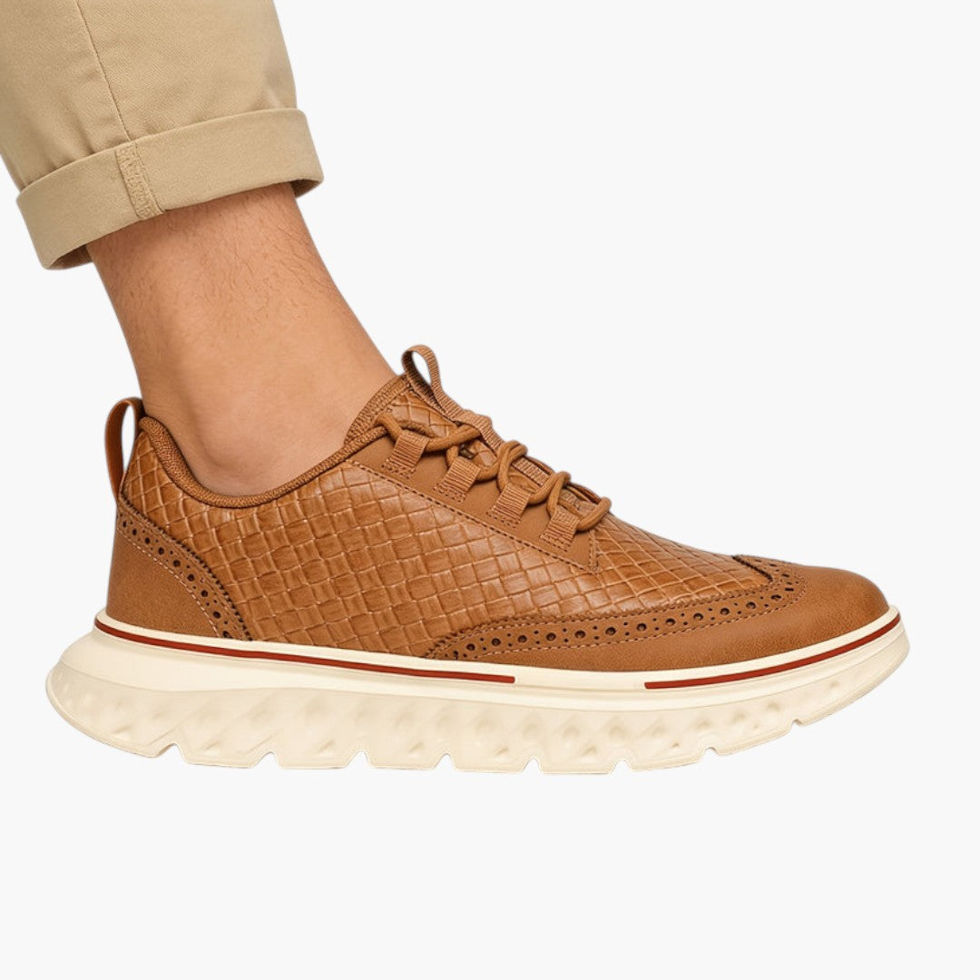 Homme Chaussures avec Motif Crocodile et Fermeture Lacets