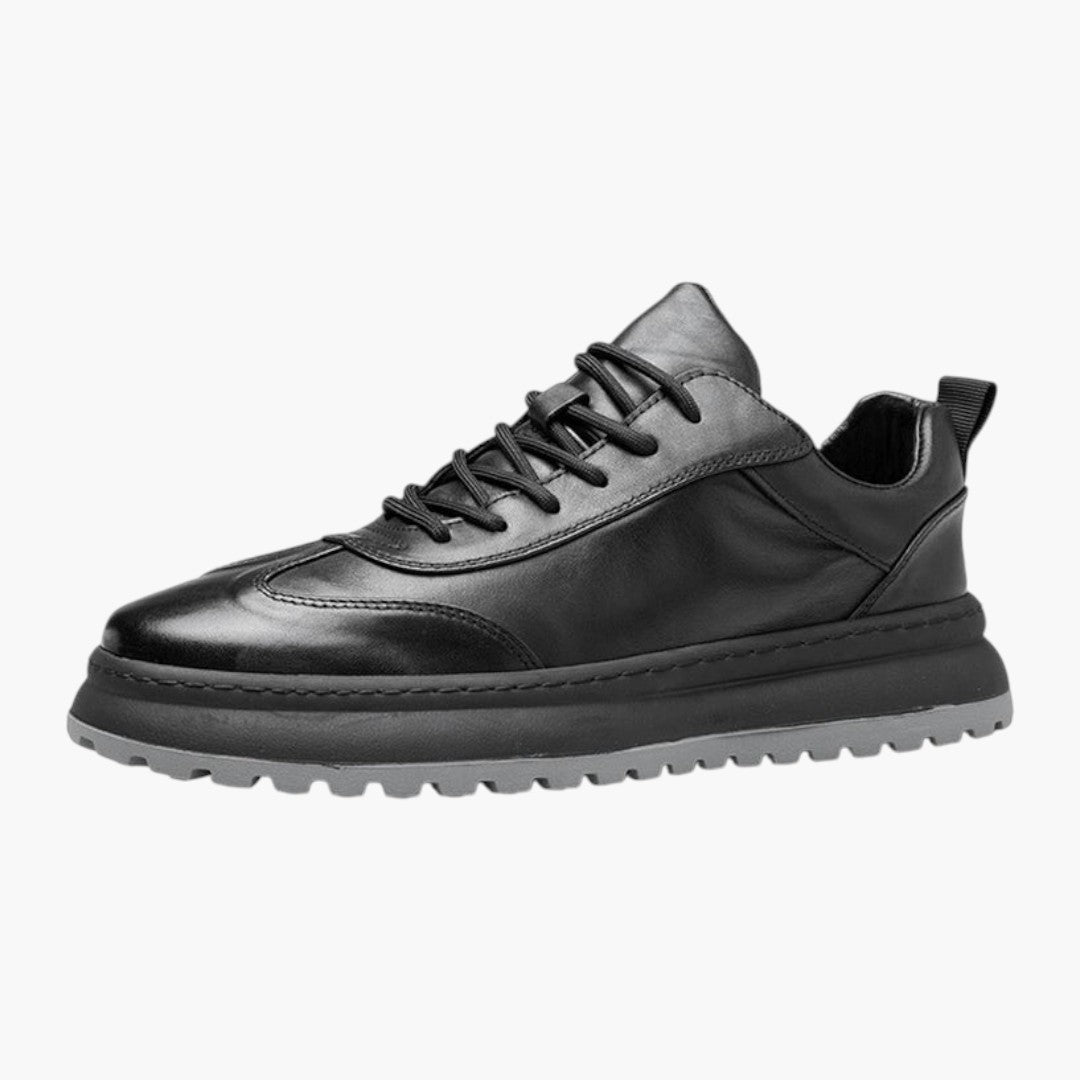 Scarpe da uomo basse con lacci anteriori e suola in gomma