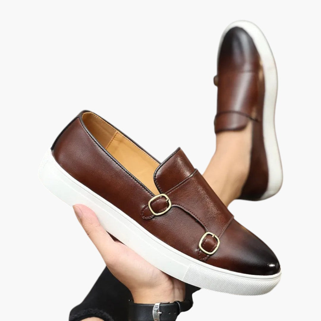 Hommes Comfortable Mocassins avec Dessus PU et Semelle Caoutchouc