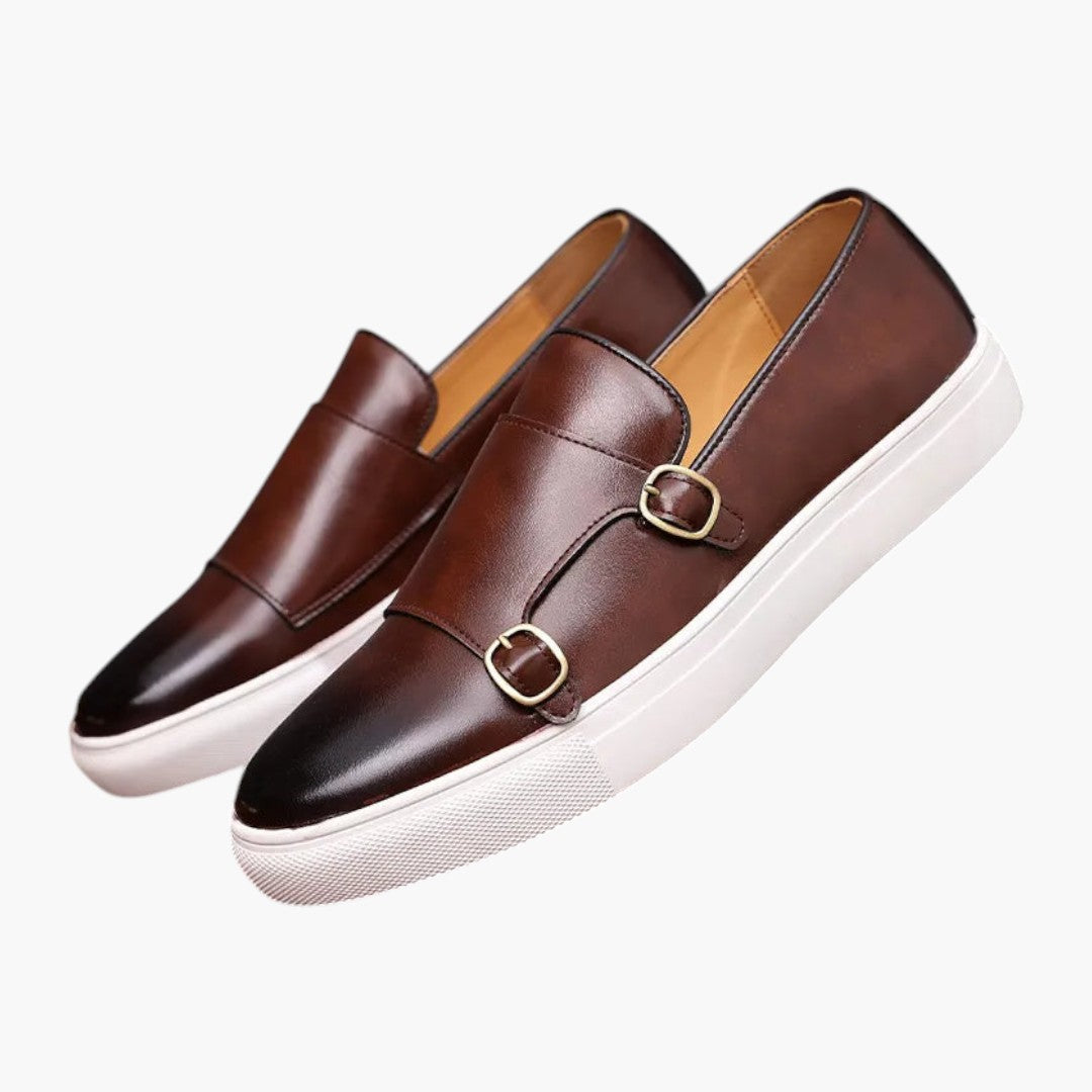 Hommes Comfortable Mocassins avec Dessus PU et Semelle Caoutchouc