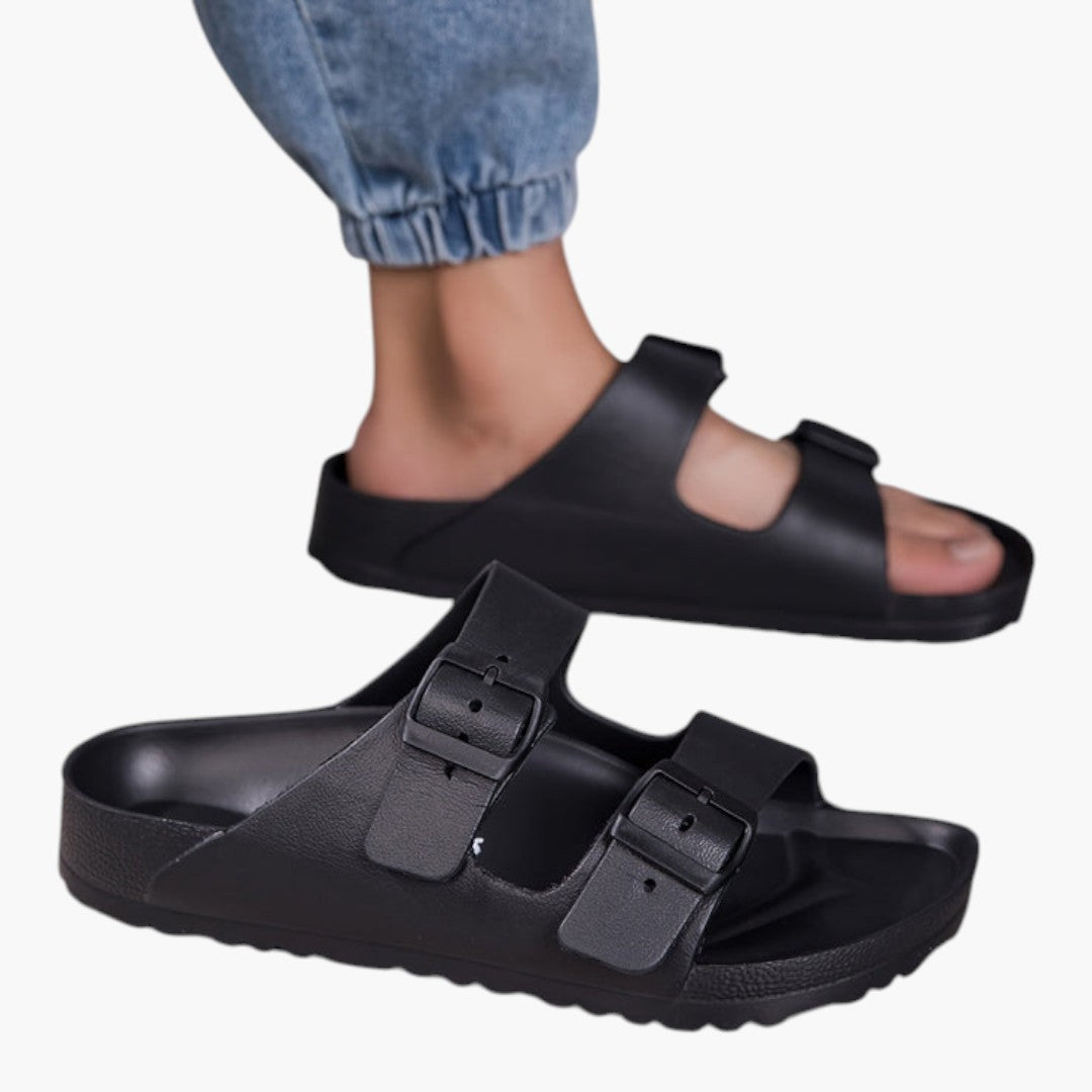 Hommes sandales avec doubles boucles ajustables