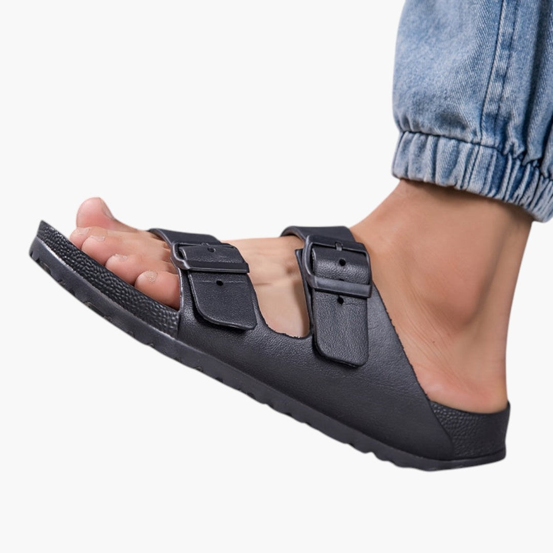 Hommes sandales avec doubles boucles ajustables
