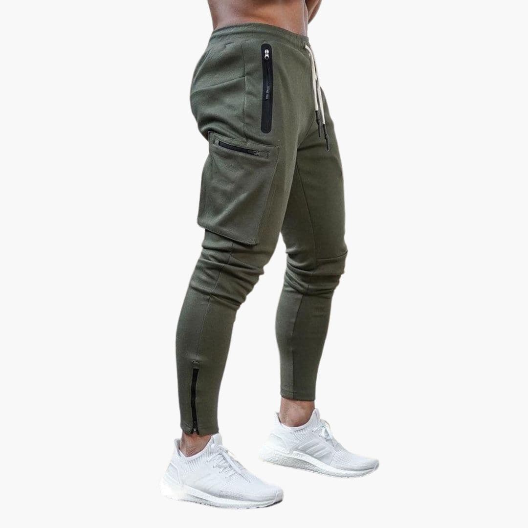 Joggers homme avec zips et cinq poches