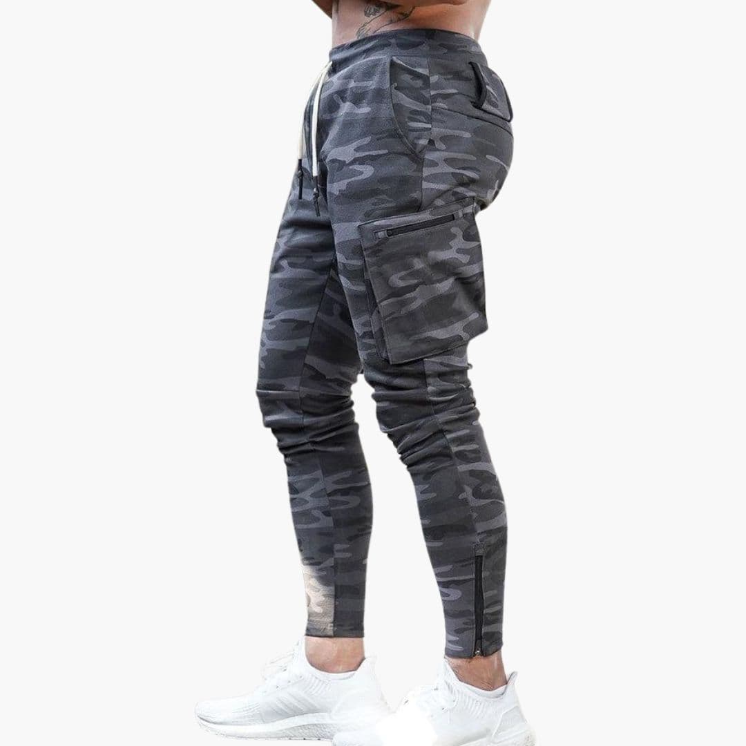Joggers homme avec zips et cinq poches