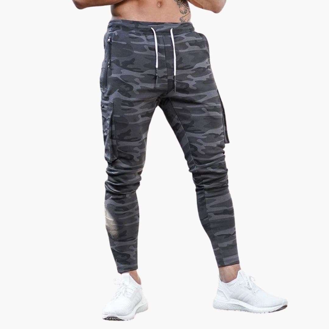 Joggers homme avec zips et cinq poches