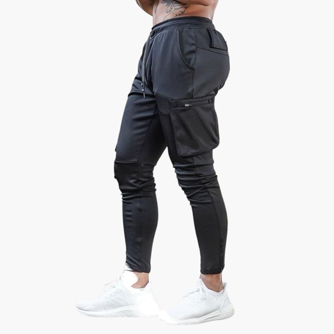 Joggers homme avec zips et cinq poches