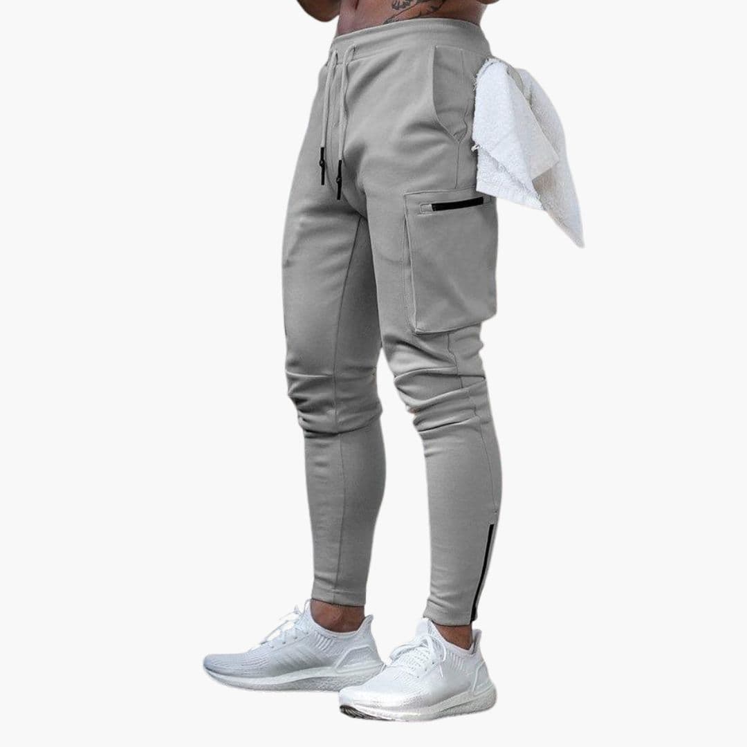 Joggers homme avec zips et cinq poches