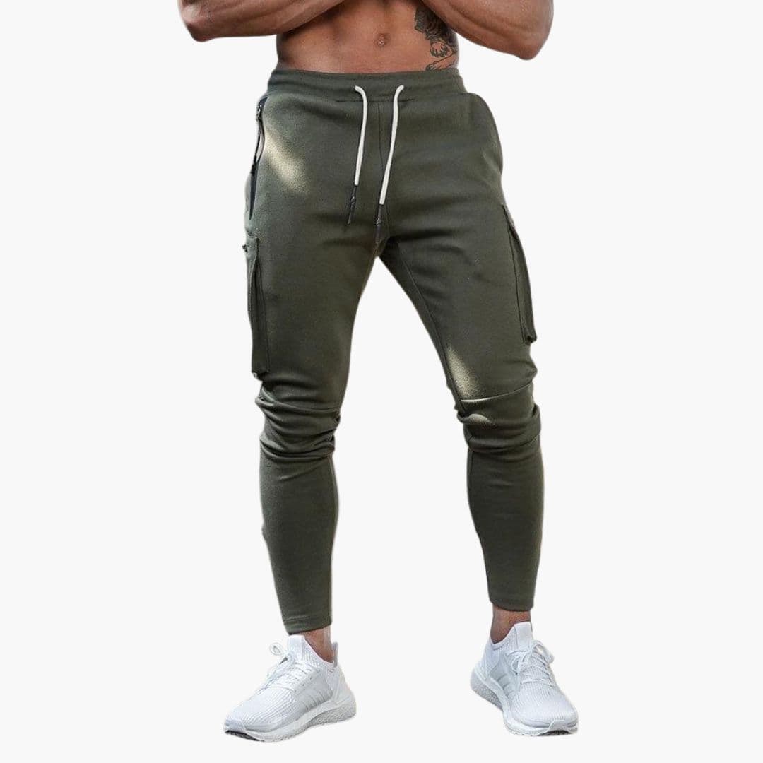 Joggers homme avec zips et cinq poches