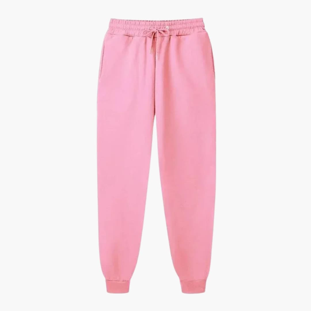 Joggers unissexo com cintura elástica e cordão