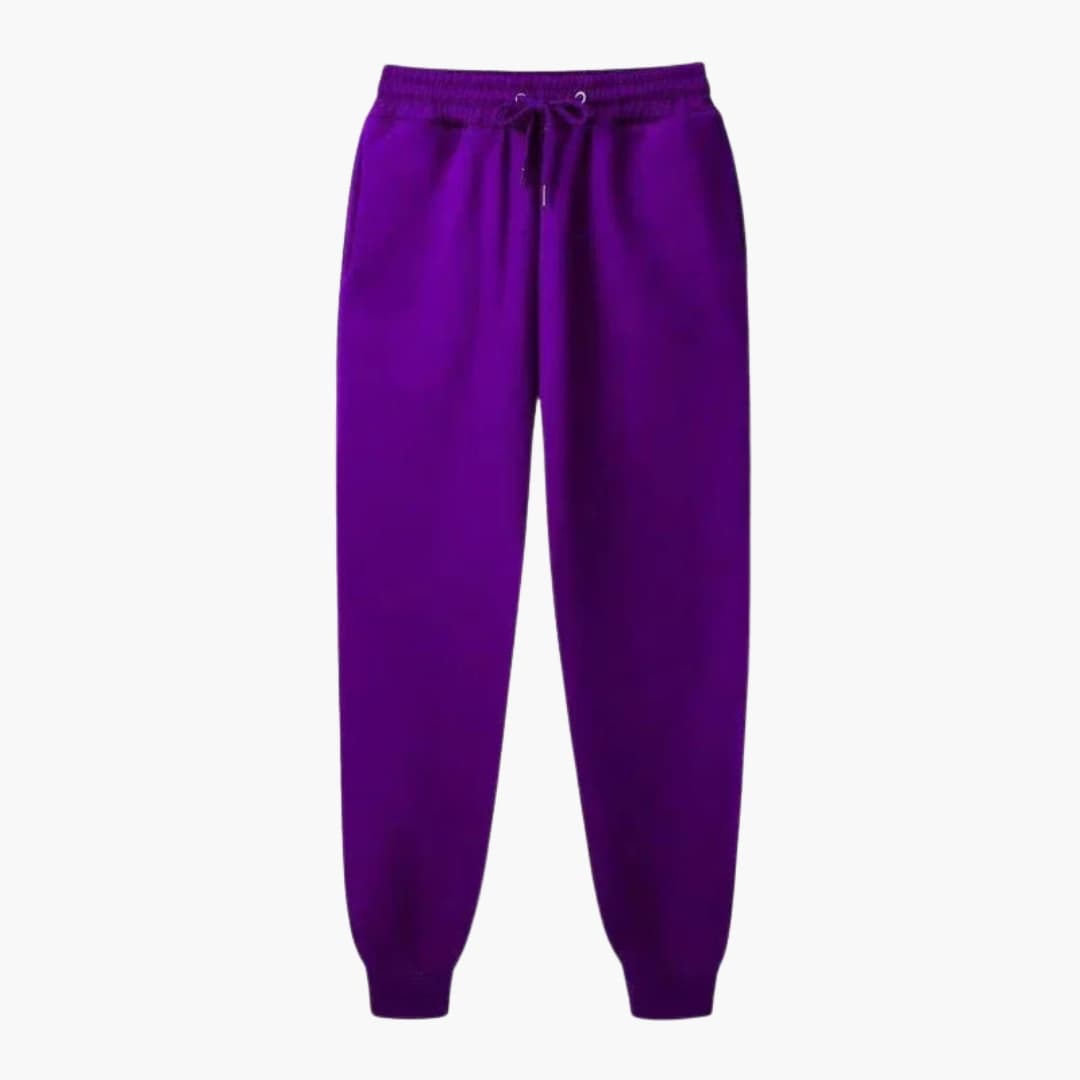 Joggers unissexo com cintura elástica e cordão