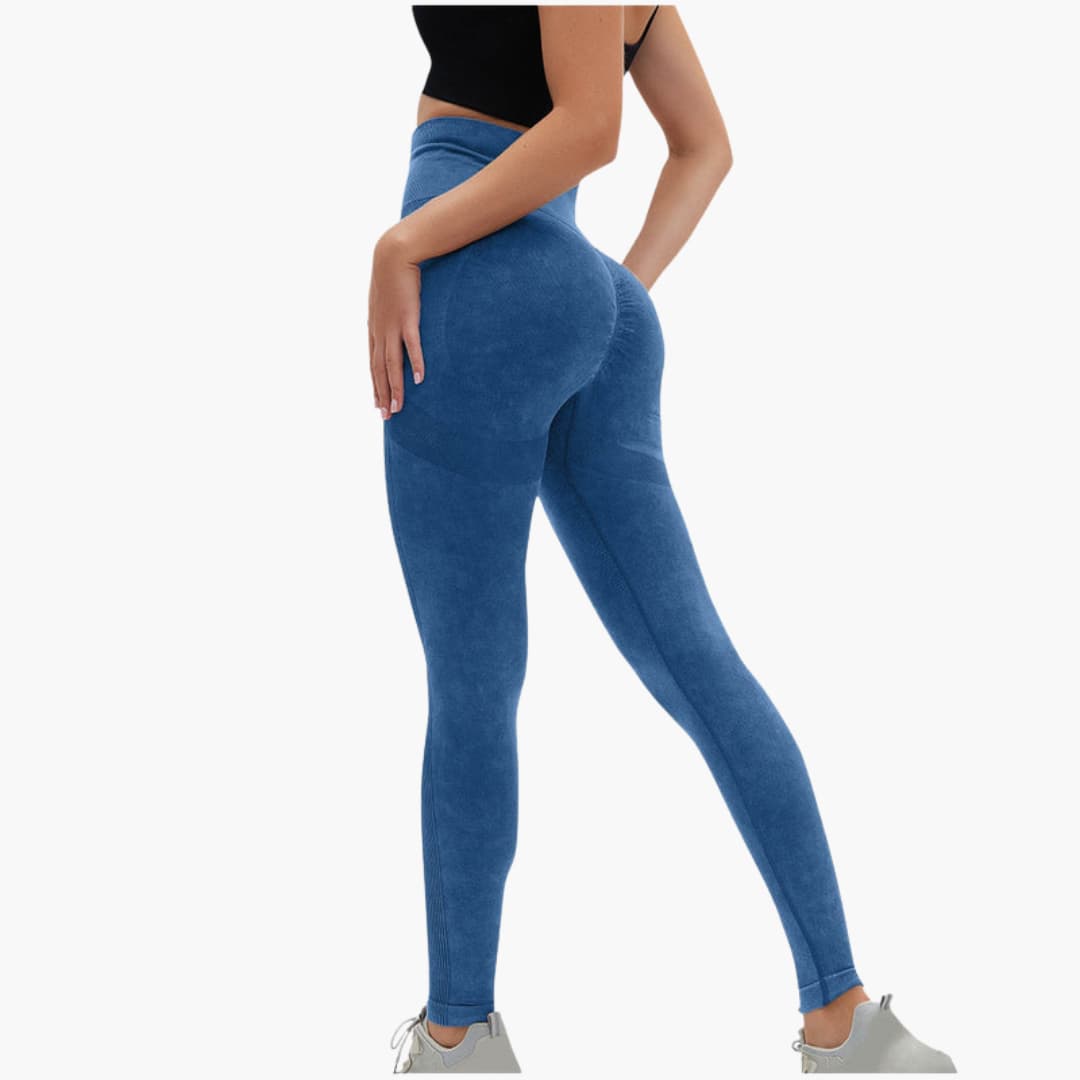Leggings sportivi da donna a vita alta con sostegno elastico