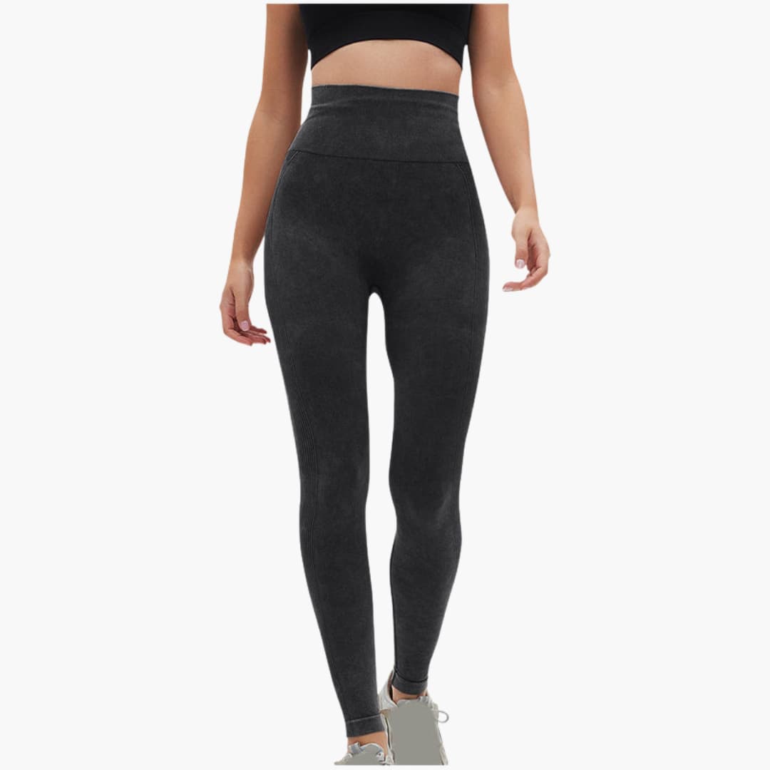Leggings sportivi da donna a vita alta con sostegno elastico