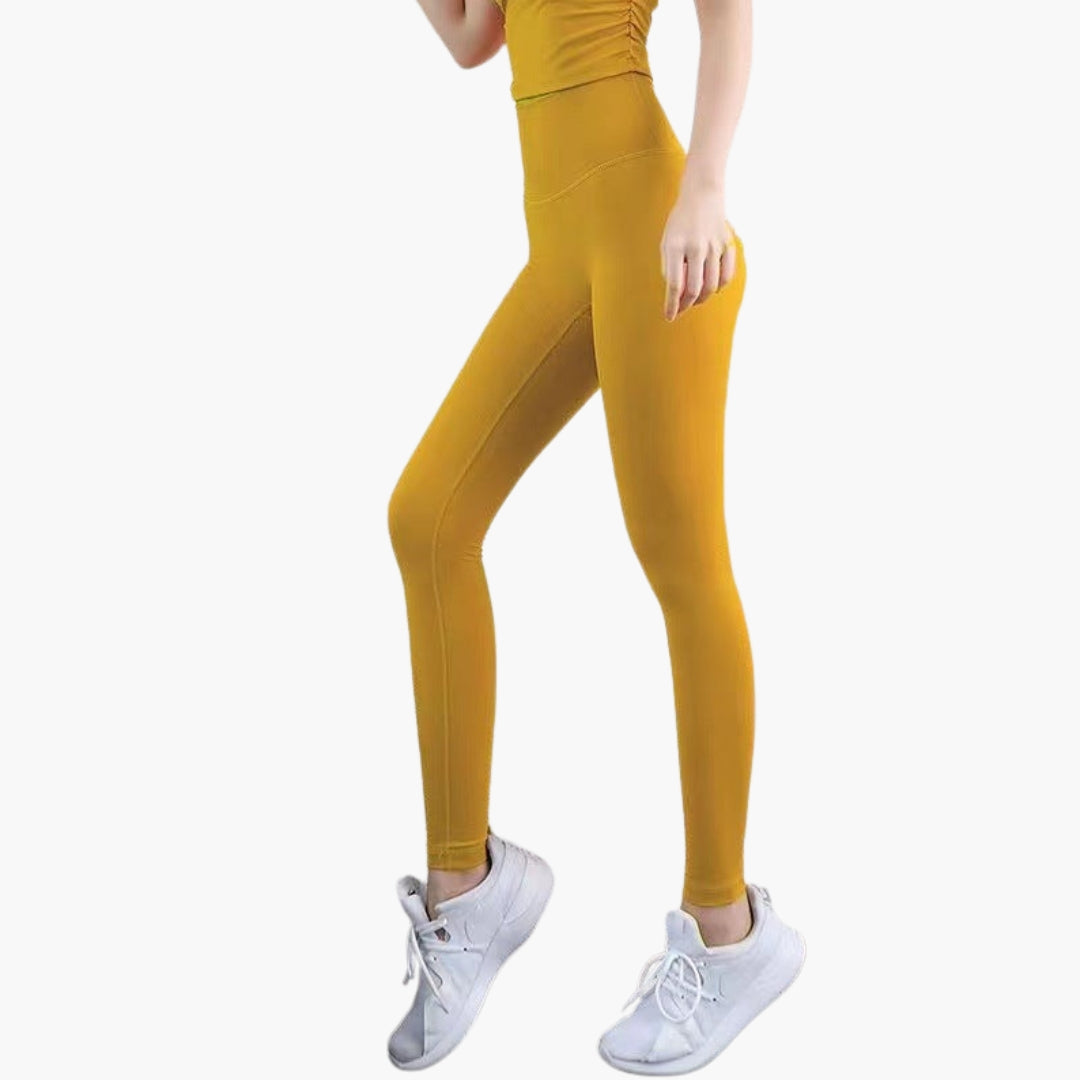 Leggings sportivi da donna a vita alta con gambe lunghe
