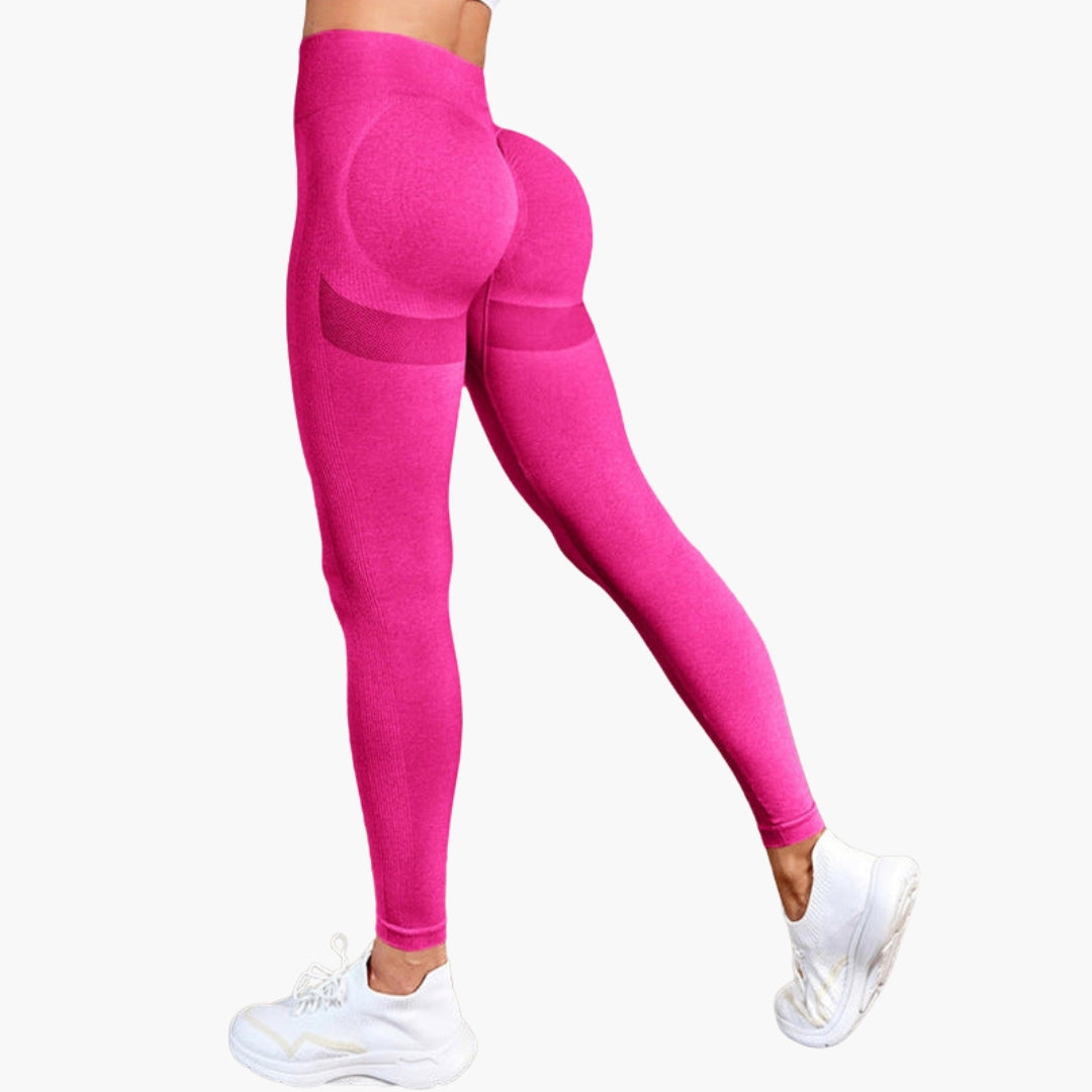 Leggings sportivi da donna a vita alta con inserti in mesh