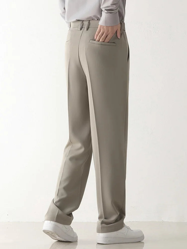 Pantalon homme | pantalon formel élégant à coupe fluide pour le travail et le soir